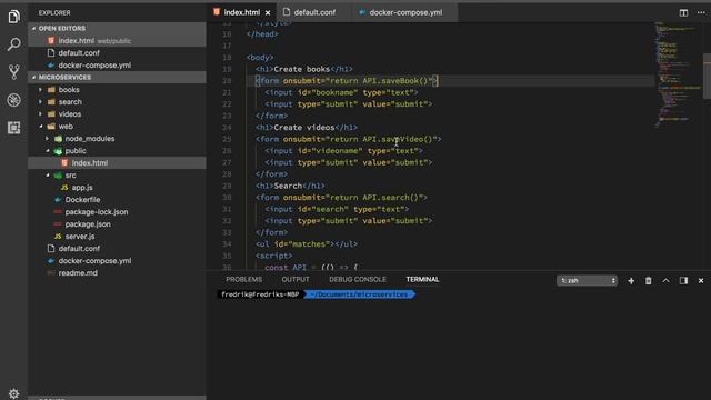 Building Microservices with Node, Docker and Nginx pt 3 - Connecting the Microservices смотреть онлайн