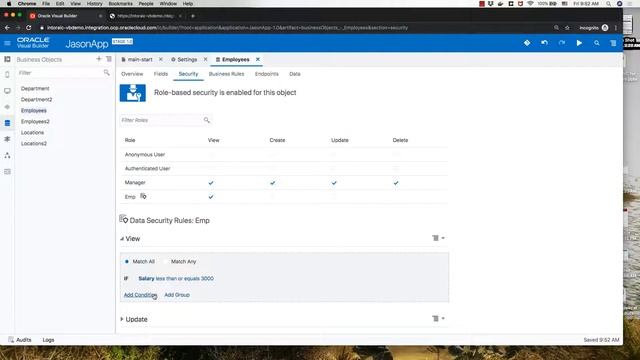 Using Roles for Security in an Oracle Visual Builder App смотреть онлайн