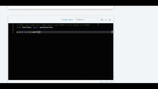 itertools.permutations() || Python 3 || HackerRank смотреть онлайн