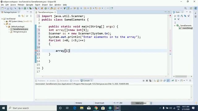 Check The Elements Are Same Or Not In An Array In Java смотреть онлайн
