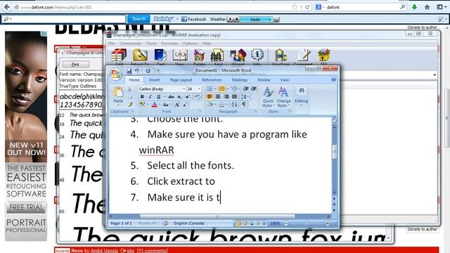 Gimp: downloading fonts смотреть онлайн