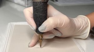 Правильный штрих в перманентном макияже. Отработка штриха на латексе для татуажа. Работа маятником.