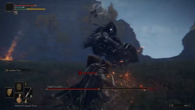 Night's Cavalry Boss Fight - ELDEN RING - Ash of War Barricade Shield & Nightrider Flail Drop смотреть онлайн