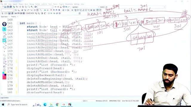 LEC 30|Data Structures| Implementation of Circular Double Linked List By Dr.K.Varada Rajkumar смотреть онлайн