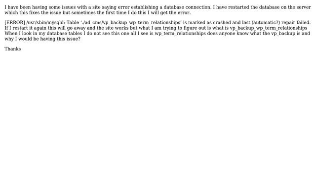 Wordpress: wp term relationships error смотреть онлайн