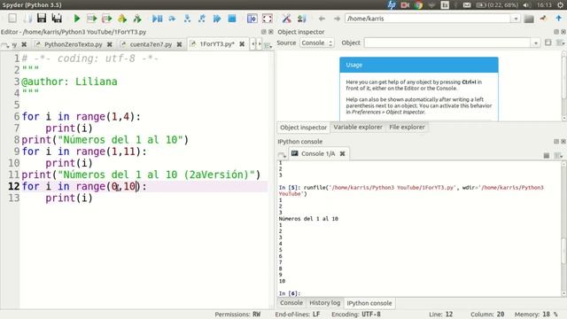 Python desde Cero: El ciclo For, lo básico смотреть онлайн