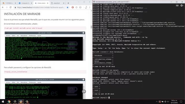 IaaS Google Cloud PHP Apache2 MySQL, GIT, Certificados смотреть онлайн