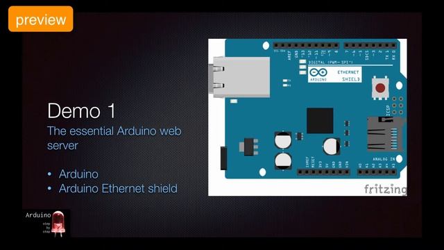 Arduino SbS Preview - Report data through the web using an Ethernet shield, Part 2 of 3 смотреть онлайн