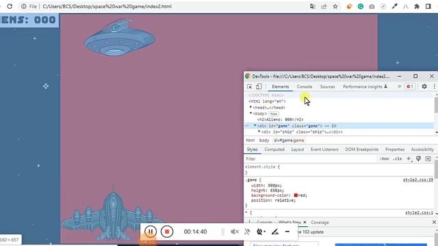 Ep62 - Alien Invader JavaScript Game Tutorial with source code смотреть онлайн