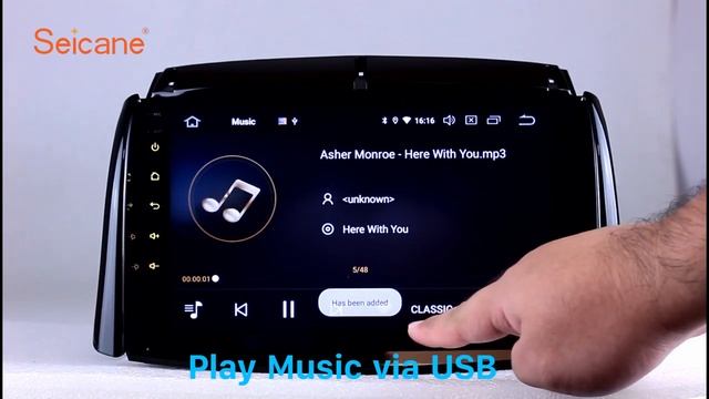 2009-2016 Renault Koleos HD Touchscreen Carplay AUX Bluetooth GPS Navigation Support 1080P