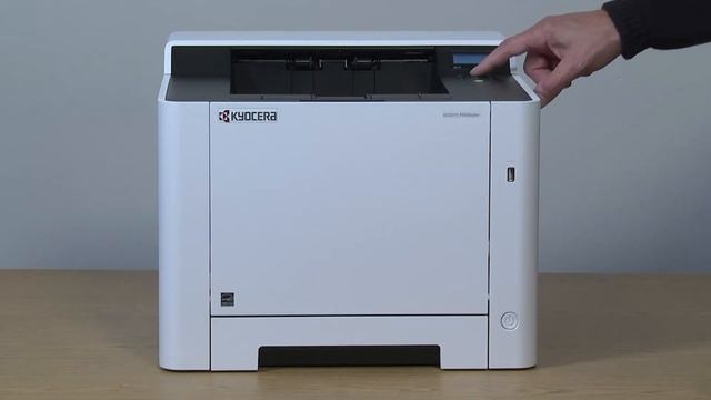 ECOSYS P5026cdw - Power On and Network Cable Set-up смотреть онлайн