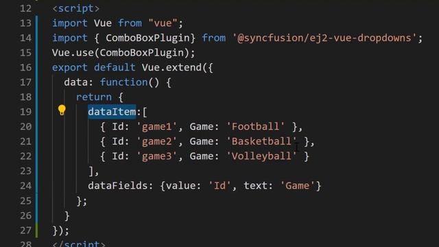 Getting Started with the Vue ComboBox Component смотреть онлайн