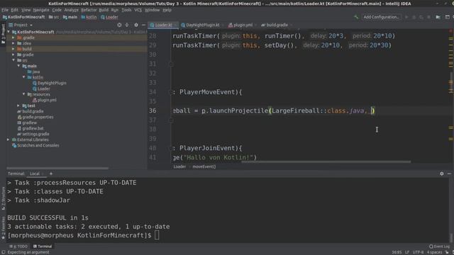 Minecraft Plugins mit Kotlin schreiben Tutorial #14 - Feuerbälle im Dauerfeuer schießen - Projektil смотреть онлайн