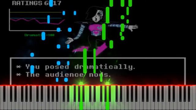 Undertale - Death to Glamour - Piano Tutorial смотреть онлайн
