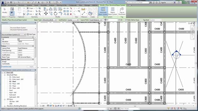 Placing Beam Systems and Structural Floors смотреть онлайн
