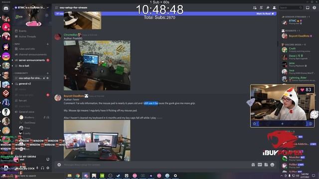 BTMC REACTS TO YOUR CRACKED OSU! GAMING SETUPS смотреть онлайн