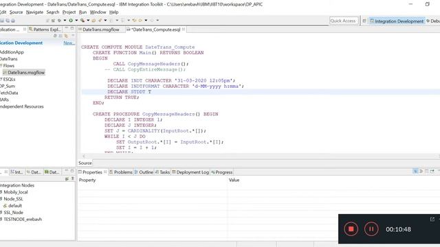 Date and Time transformation in IIB Part-1 смотреть онлайн