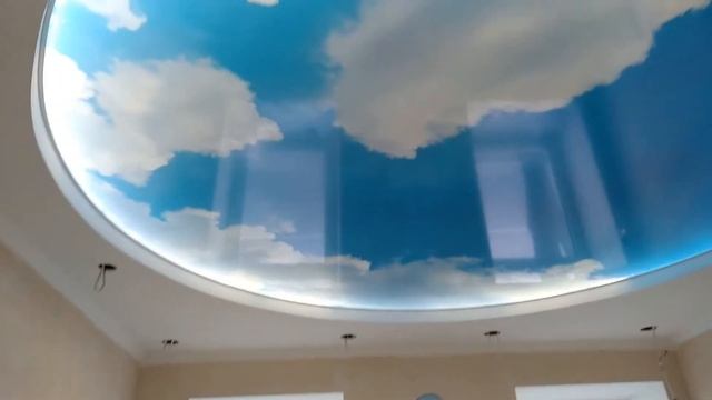 Натяжной Потолок Небо в облаках смотреть онлайн