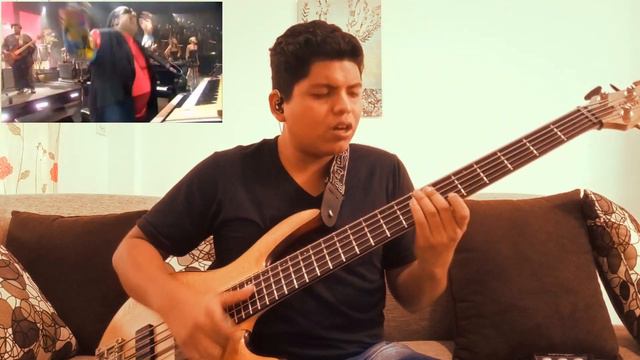 I WISH - ISN'T SHE LOVELY LIVE AT LAST 2009 ( BASS COVER) смотреть онлайн