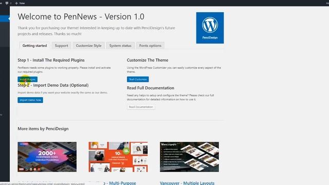PenNew Wordpress Theme - Installation The Theme Via WordPress Admin Panel смотреть онлайн