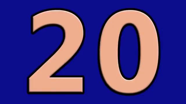 Цифры на английском языке от 1 до 20 цифр. смотреть онлайн