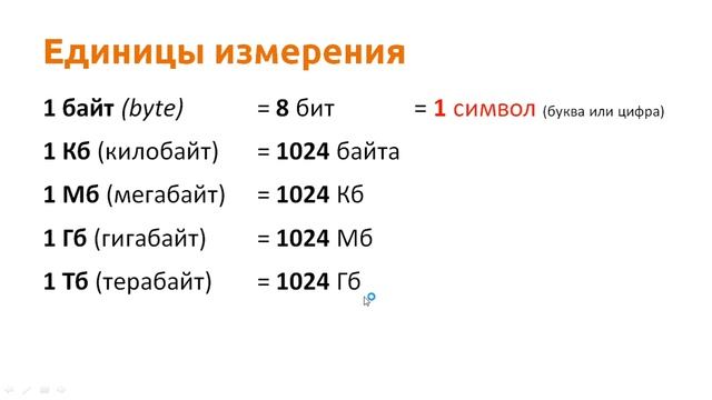Информатика 7 класс. Единицы измерения информации смотреть онлайн