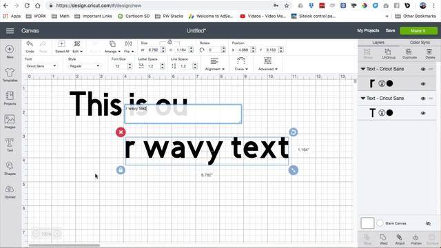 Cricut Design Space - Wavy Text the Simple Way смотреть онлайн