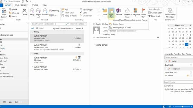 Microsoft Outlook 2013/2016 part 3 (Read Receipts, Voting option, Rules, Quick Steps, смотреть онлайн