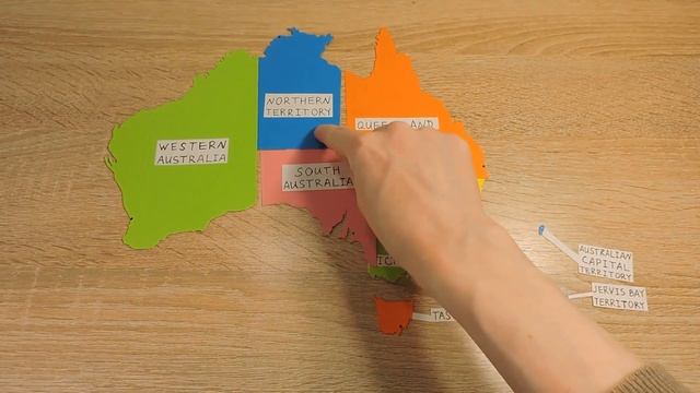 Australian States And Territories With Their Capitals Puzzle Map Of Australia