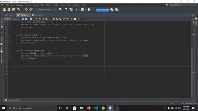 Stack Array List Java смотреть онлайн