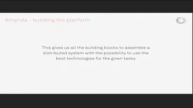 Amanda: A New Generation of Distributed Services Framework смотреть онлайн