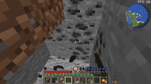#1 / MineCraft 1.17.1 / Прохождение с модами / Выбор места для дома и добыча ресурсов смотреть онлайн