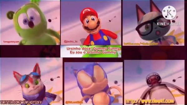 Gummy bear song mashup (multi language) (all videos are not mine)