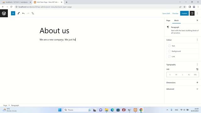 Как создать сайт-визитку на CMS Wordpress за пять минут смотреть онлайн