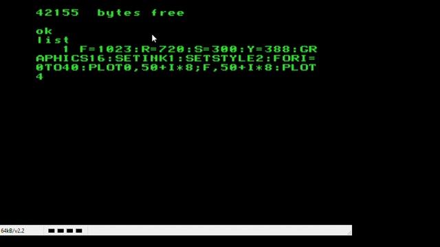 2022 Basic10Liner 8-bit Sunset VideoTON TV Computer TVC Basic 2.2 смотреть онлайн