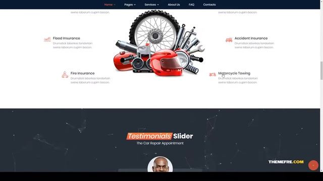 Mio Auto Repair Service WordPress Theme roadside vehicle смотреть онлайн