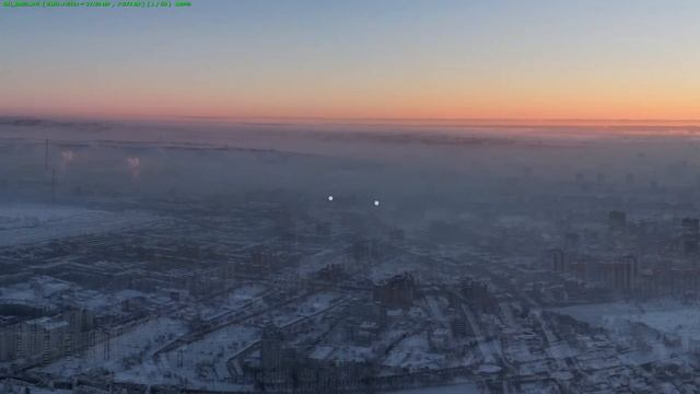 Красноярск - анализ задымленности в Октябрьском районе используя тайм - лапс с камеры смотреть онлайн