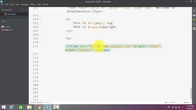 html tutorials in hindi Ep#12 | html iframe tag смотреть онлайн