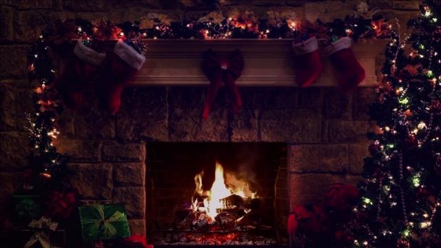 Cozy & Romantic Cabin Ambience- Beautiful & Relaxing Music W/Fireplace Sounds
