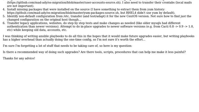 DevOps & SysAdmins: Tools to help migration from RHEL4 to CentOS8 смотреть онлайн