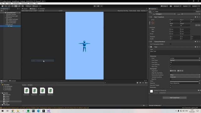 3D Раннер на Unity #4 - Проигрыш и очки смотреть онлайн