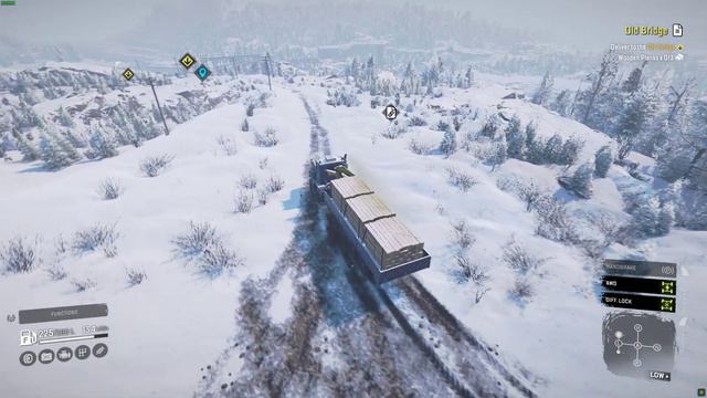 SnowRunner | Fallen Trees, Old Bridge | International Paystar 5600TS смотреть онлайн
