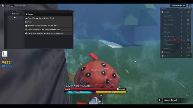 Roblox Kaizen OP Script/Hack GUI MONEY FARM смотреть онлайн
