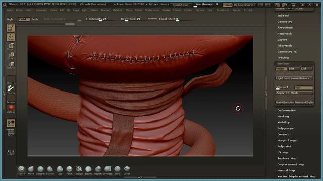 Surreal Illustration Tutorial | Part 3 | Detailing in ZBrush смотреть онлайн