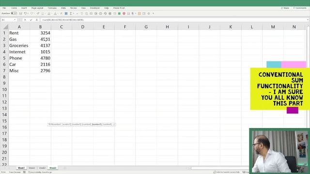 3D SUM Function in Excel смотреть онлайн