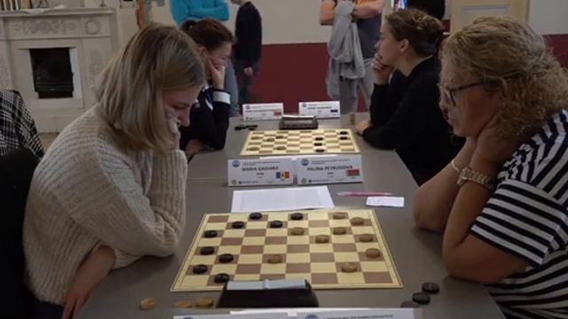 Gaidarji - Petrusiova. European Draughts-64 Championship 2021 (blitz)