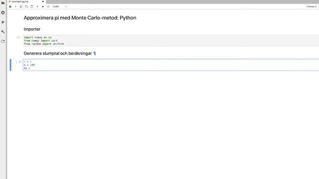 Approximera pi med Monte Carlo del 1: Python смотреть онлайн
