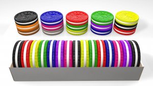 Мультики для детей, учим цвет с разноцветными печеньями