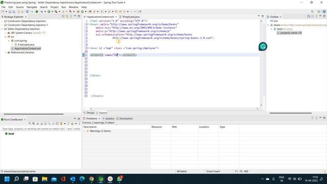 Setter Dependency injection codes in spring framework // in telugu //Easy Learning Channel смотреть онлайн