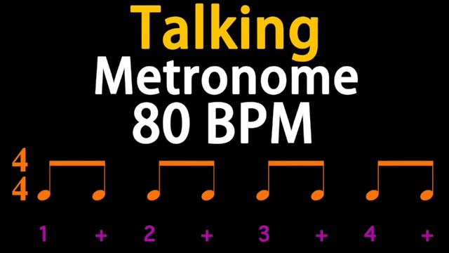 80BPM Talking Metronome (Eighth Note) 人聲節拍器 смотреть онлайн